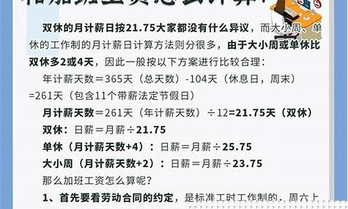 大小周的日工资怎么算(日工资怎么算)_https://www.brunchezvous.com_自由行_第1张